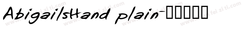 AbigailsHand plain字体转换